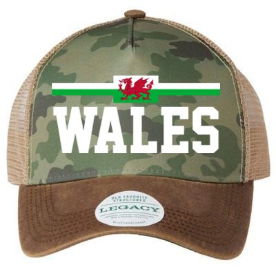 Wales Flag Welsh Cool Gift Legacy Tie Dye Trucker Hat