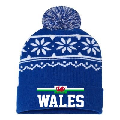 Wales Flag Welsh Cool Gift USA-Made Snowflake Beanie