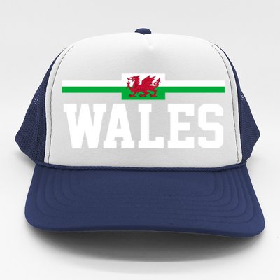 Wales Flag Welsh Cool Gift Trucker Hat