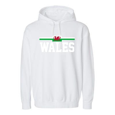 Wales Flag Welsh Cool Gift Garment-Dyed Fleece Hoodie