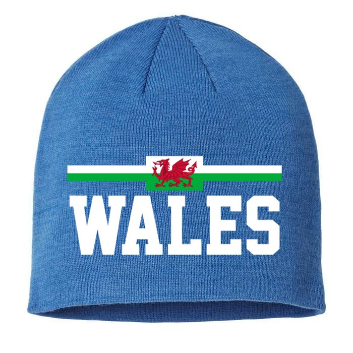 Wales Flag Welsh Gift Sustainable Beanie