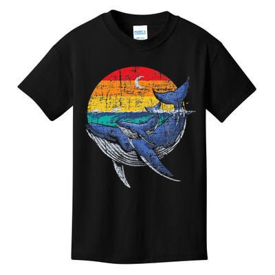 Whale Family Whale Lover Whales Aquarist Marine Biologist Kids T-Shirt