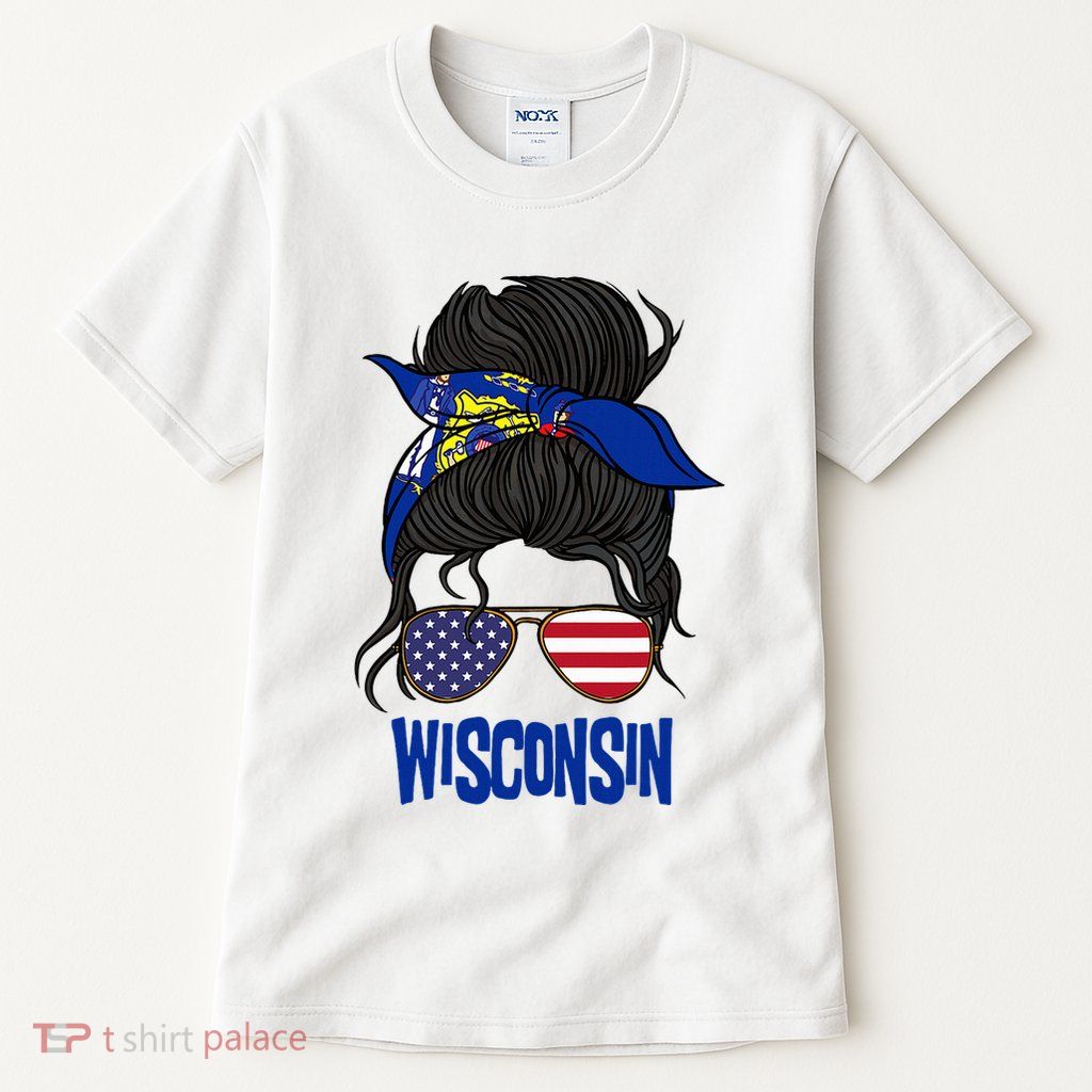 Wisconsin For Wisconsin Proud State Flag For Women Tall T-Shirt