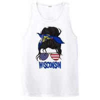 Wisconsin For Wisconsin Proud State Flag For Women PosiCharge Competitor Tank