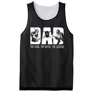 Welder Funny Welding Dad Man Myth Legend Father Mesh Reversible Basketball Jersey Tank