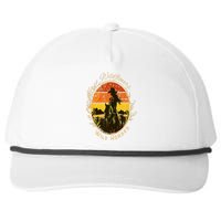 Wild Flowers Wild Horses Vintage Sunset Country Cowgirl Snapback Five-Panel Rope Hat