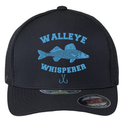 Walleye Fishing Walleye Whisperer Fishing Lure Flexfit Unipanel Trucker Cap
