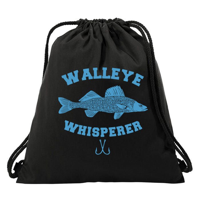 Walleye Fishing Walleye Whisperer Fishing Lure Drawstring Bag