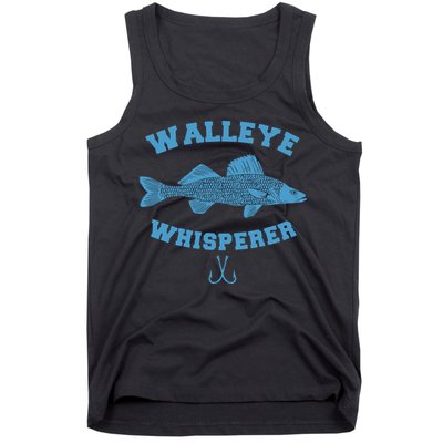 Walleye Fishing Walleye Whisperer Fishing Lure Tank Top