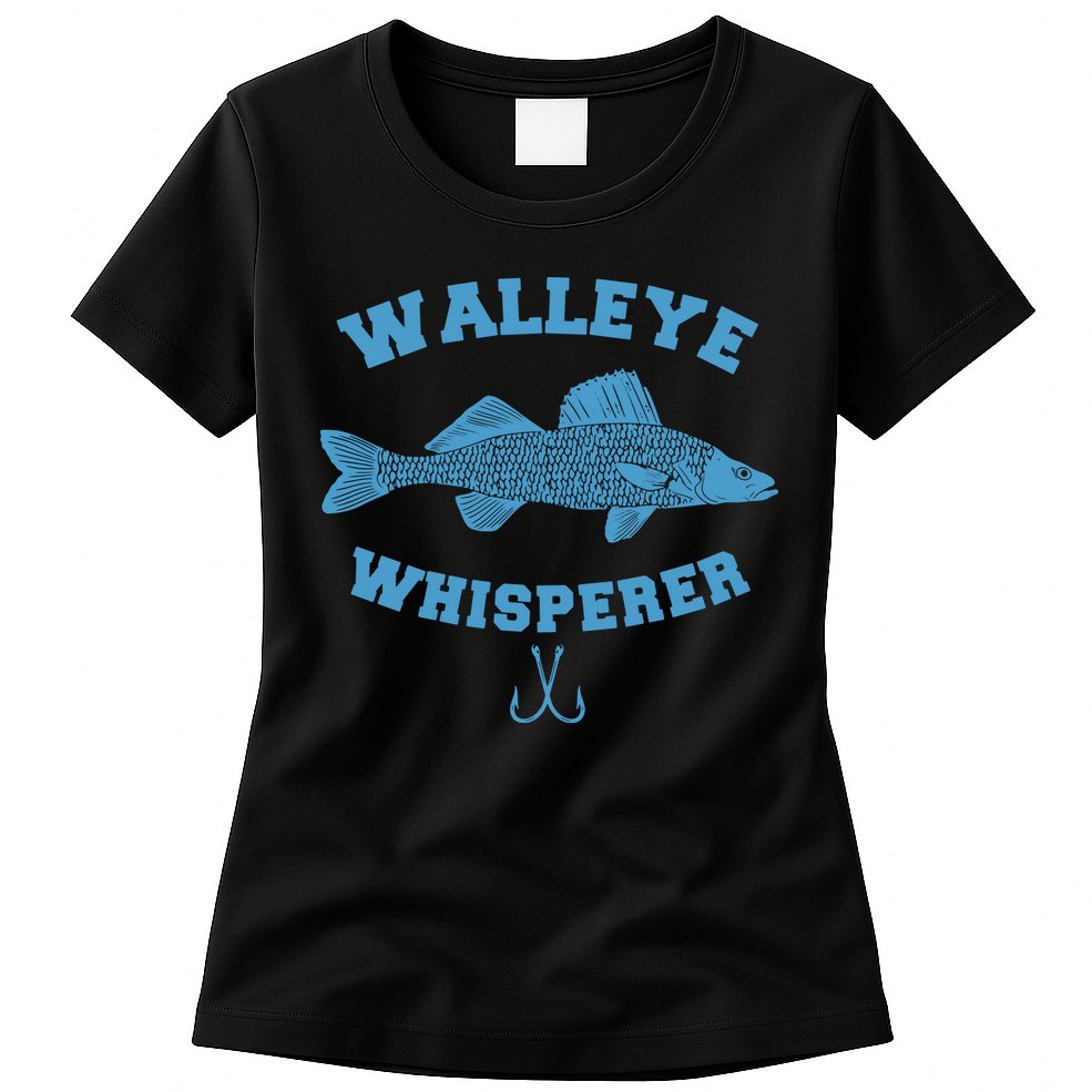 Walleye Fishing Walleye Whisperer Fishing Lure Womens T-Shirt