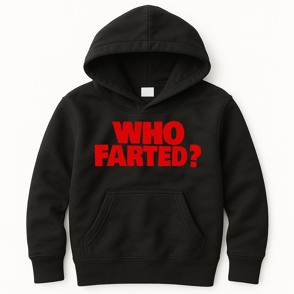 Who Farted Kids Hoodie