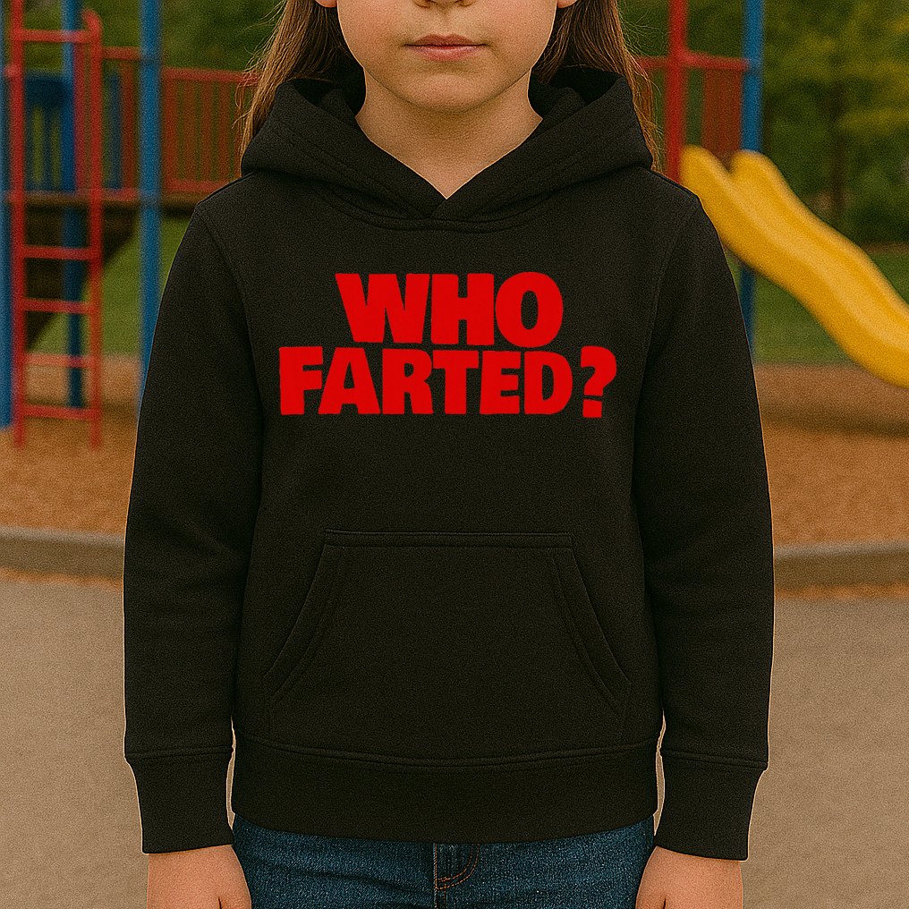 Who Farted Kids Hoodie