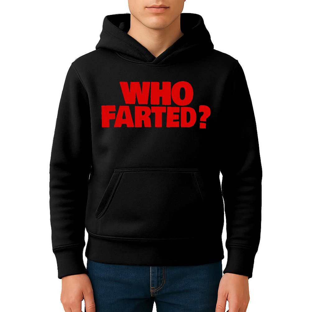 Who Farted Kids Hoodie