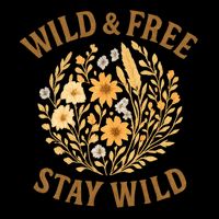 Wild & Free Drawstring Bag