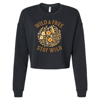 Wild & Free Cropped Pullover Crew