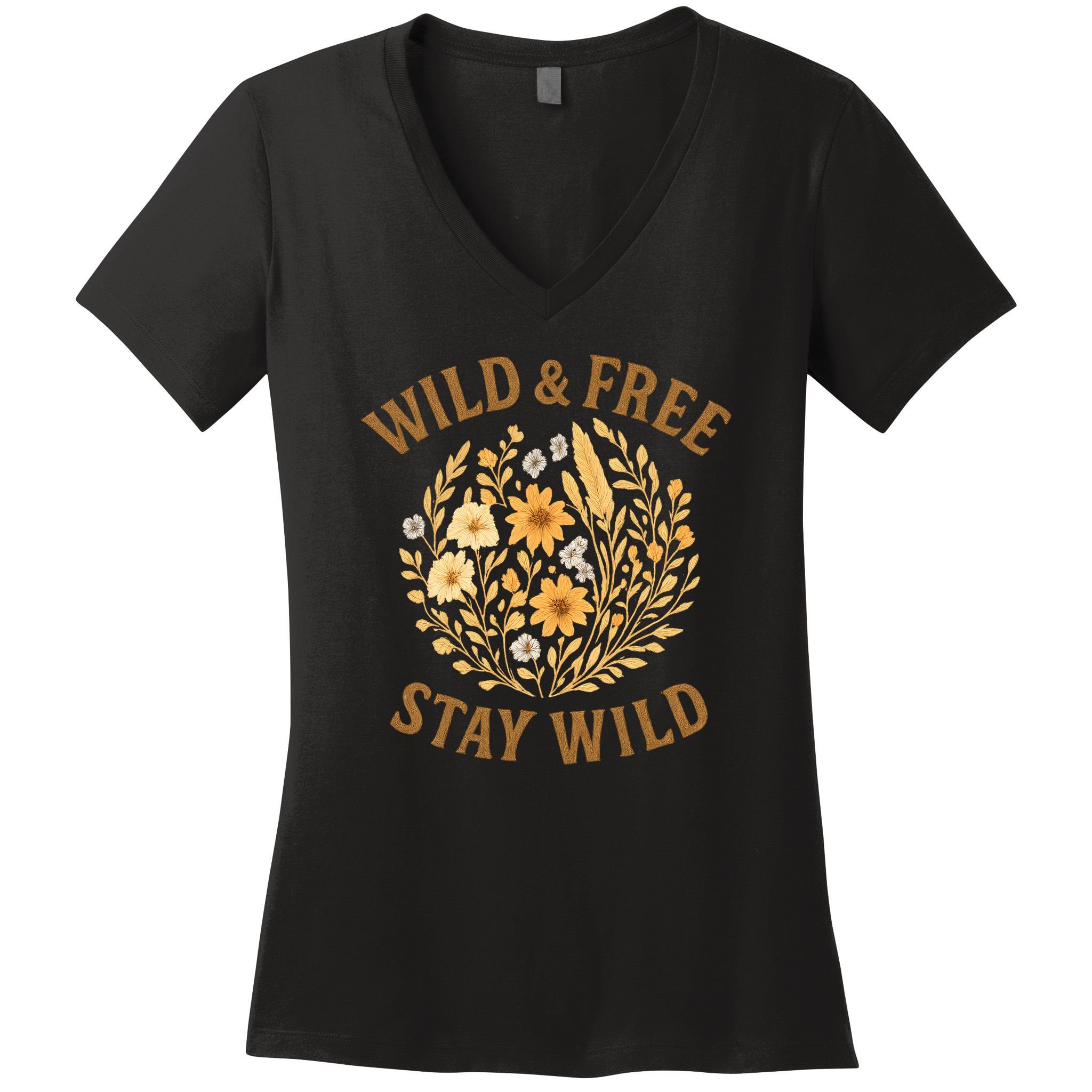 Wild & Free Women's V-Neck T-Shirt