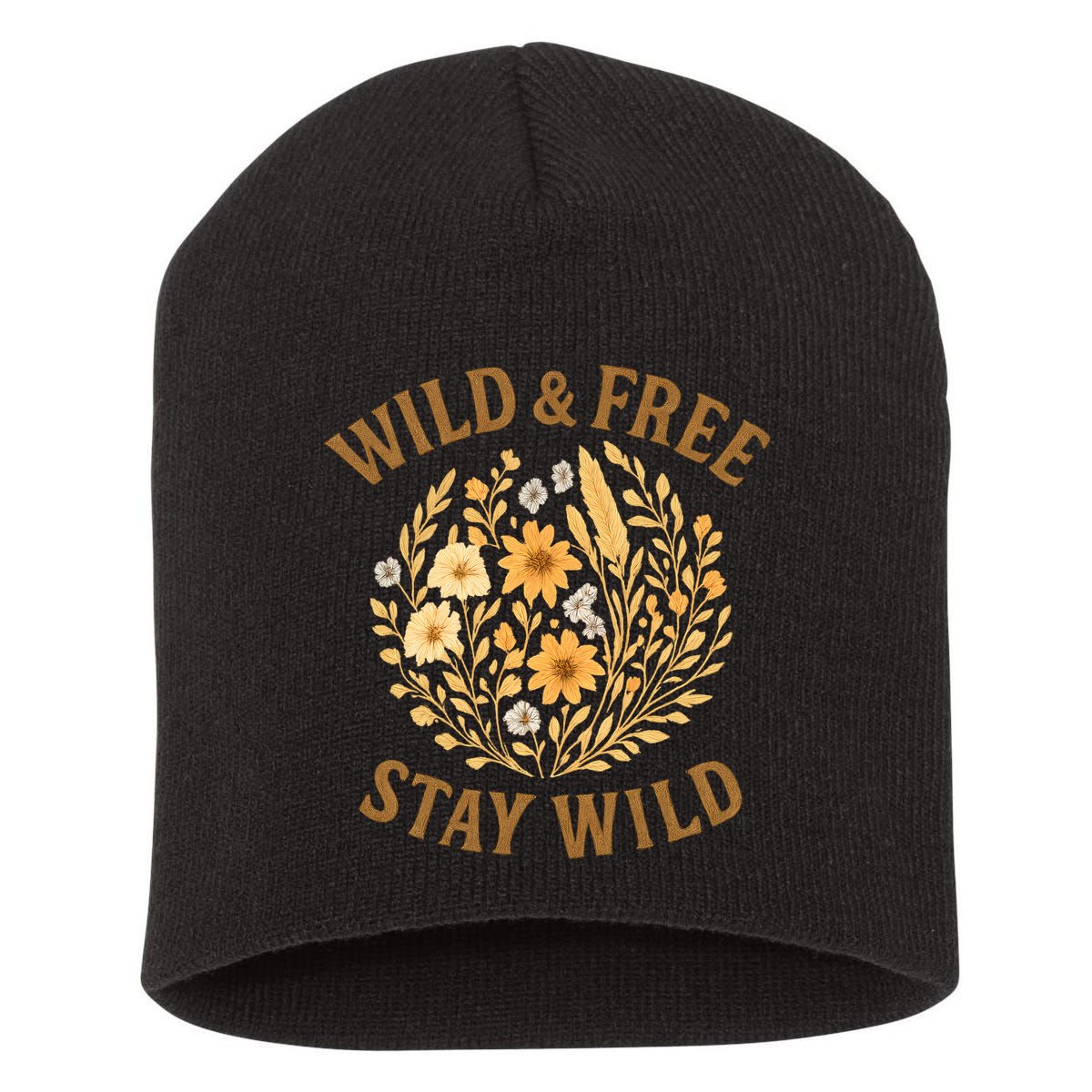 Wild & Free Short Acrylic Beanie