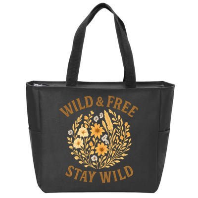 Wild & Free Zip Tote Bag