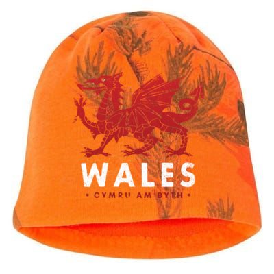 Wales Flag Welsh Dragon Baner Cymru Am Byth Welsh Meaningful Gift Kati - Camo Knit Beanie