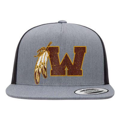 Washington Feather Flat Bill Trucker Hat