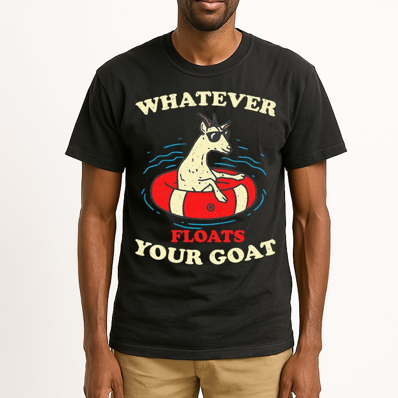 Whatever Floats Your Goat Summer Float Trip River Tubing Tall T-Shirt