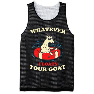 Whatever Floats Your Goat Summer Float Trip River Tubing Mesh Reversible Basketball Jersey Tank