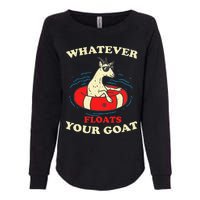 Whatever Floats Your Goat Summer Float Trip River Tubing Womens California Wash Sweatshirt