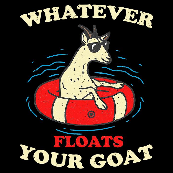 Whatever Floats Your Goat Summer Float Trip River Tubing Toddler T-Shirt