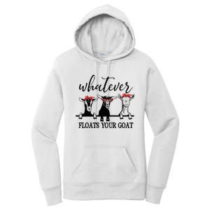 Whatever Floats Your Goat Lover Women's Pullover Hoodie