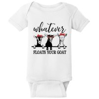 Whatever Floats Your Goat Lover Baby Bodysuit