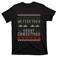 We Fish You A Merry Christmas Fishers Ugly Xmas Sweater T-Shirt