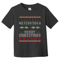 We Fish You A Merry Christmas Fishers Ugly Xmas Sweater Toddler T-Shirt