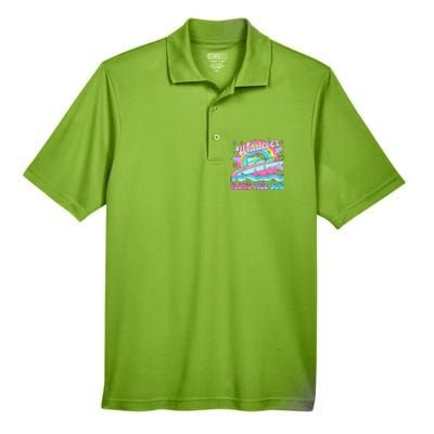 Whatever Floats Your Boat Ship Crusing Cruise Trip Vacation Matching Men's Origin Performance Pique Polo