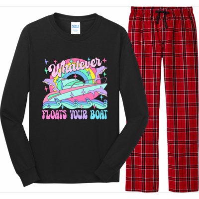 Whatever Floats Your Boat Ship Crusing Cruise Trip Vacation Matching Long Sleeve Pajama Set