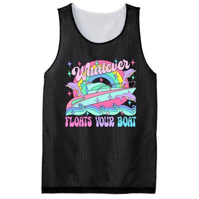 Whatever Floats Your Boat Ship Crusing Cruise Trip Vacation Matching Mesh Reversible Basketball Jersey Tank