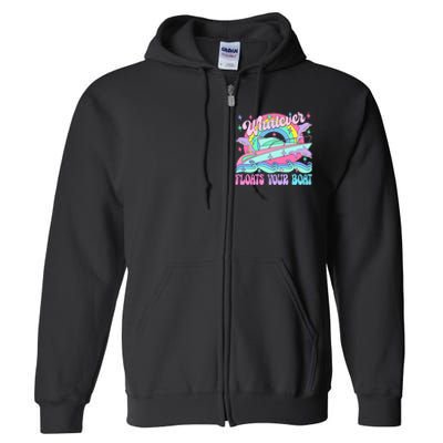 Whatever Floats Your Boat Ship Crusing Cruise Trip Vacation Matching Full Zip Hoodie