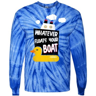 Whatever Floats Your Boat Tie-Dye Long Sleeve Shirt