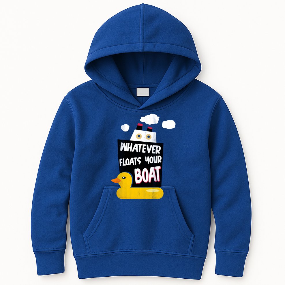 Whatever Floats Your Boat Kids Hoodie