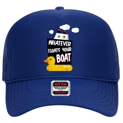 Whatever Floats Your Boat High Crown Mesh Back Trucker Hat