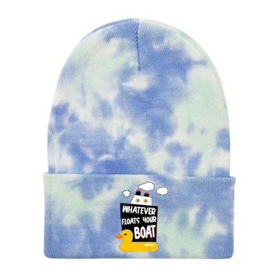 Whatever Floats Your Boat Tie Dye 12in Knit Beanie