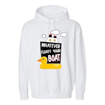 Whatever Floats Your Boat Garment-Dyed Fleece Hoodie