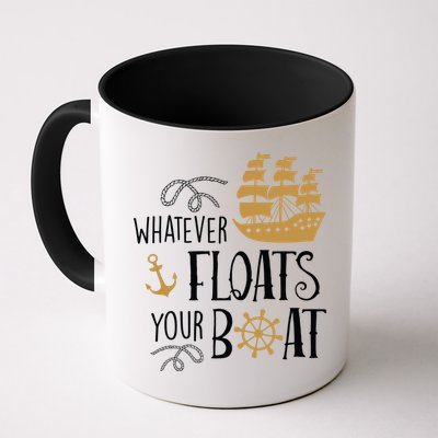 Whatever Floats Your Boat Funny Pirate Ship Mug