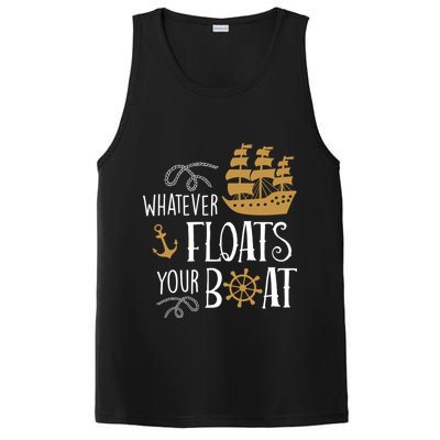 Whatever Floats Your Boat Funny Pirate Ship PosiCharge Competitor Tank