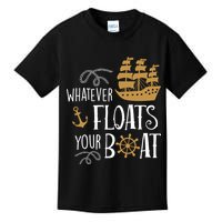 Whatever Floats Your Boat Funny Pirate Ship Kids T-Shirt