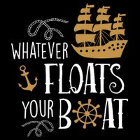 Whatever Floats Your Boat Funny Pirate Ship Kids T-Shirt