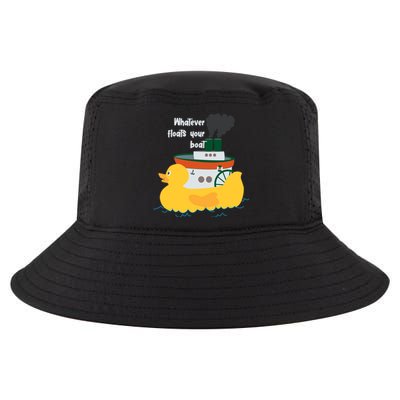 Whatever Floats Your Boat Funny Floaty Duck Cool Comfort Performance Bucket Hat