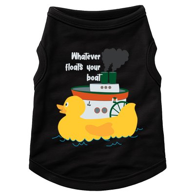 Whatever Floats Your Boat Funny Floaty Duck Doggie Tank