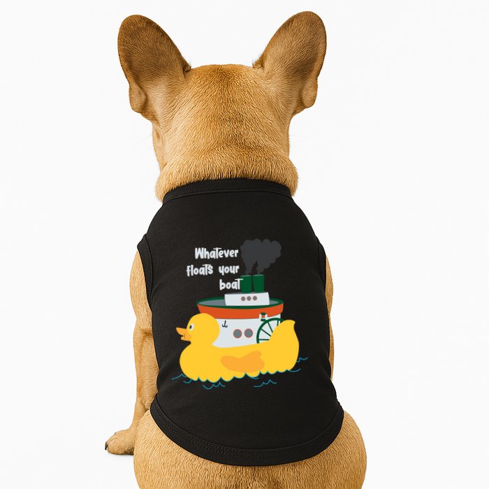 Whatever Floats Your Boat Funny Floaty Duck Doggie Tank