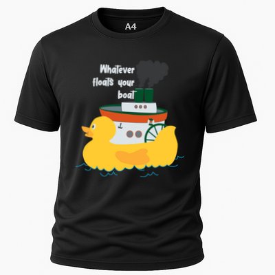 Whatever Floats Your Boat Funny Floaty Duck Performance Shirt