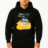 Whatever Floats Your Boat Funny Floaty Duck Hoodie